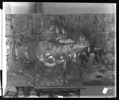 Torsten Wasastjerna: "Sadun prinsessa (Peukalo-Liisa metsässä)"  vuodelta 1898