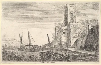 Tower of Calais (Tour de Calais), from "Views of seaports" (Vues de ports de mar)