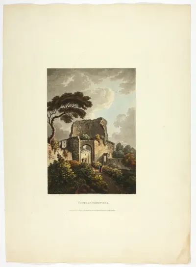 Tower of Pignattara, plate twenty-two from the Ruins of Rome