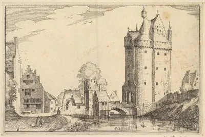 Town Gate, plate 2 from "Regiunculae et Villae Aliquot Ducatus Brabantiae"