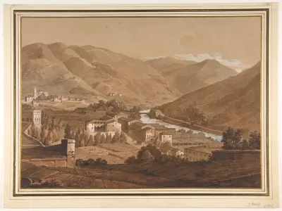 Town in an Alpine Valley
