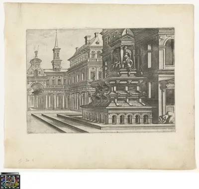 Town square with two palaces