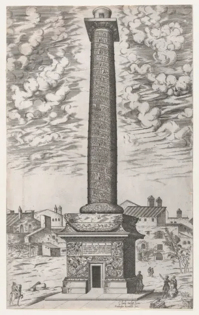Trajan's Column, from "Speculum Romanae Magnificentiae"