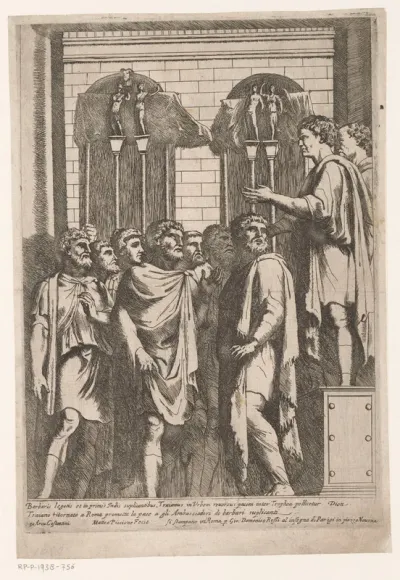 Trajanus belooft vrede