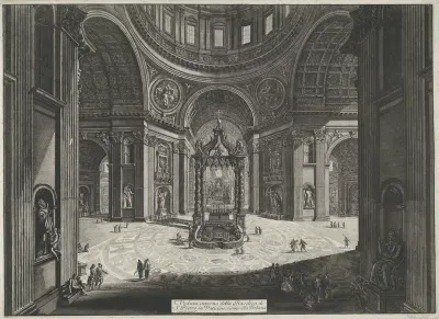 Transept van de Sint-Pietersbasiliek te Vaticaanstad