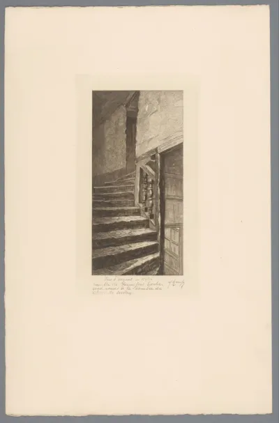 Trap in het Hôtel meublé de Francfort