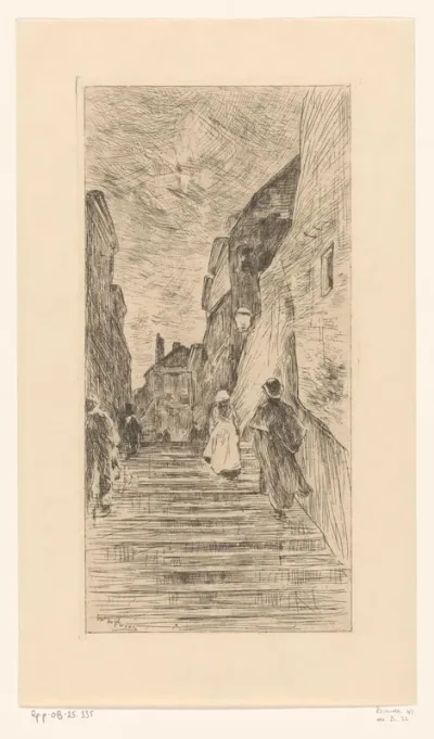 Trappen in een stad