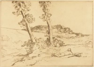 Traveler Reclining on the Grass (Le voyageur etendu sur le gazon)