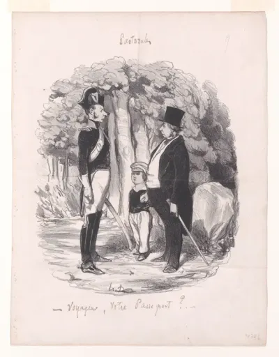 Traveler, Your Passport?, from Pastorales (Romance of Country Life)