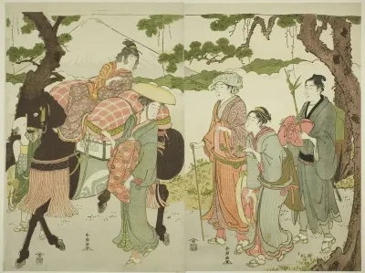 Travelers on the Tokaido