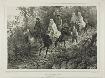 Traveling Tartar Family, Near Yalta, Crimea, August 15, 1837