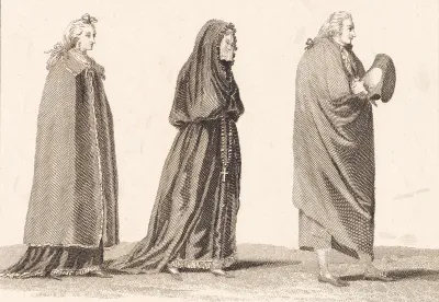 Tre portugisere. Anvendt i J. Murphy: 'Travels in Portugal. 1789-90'