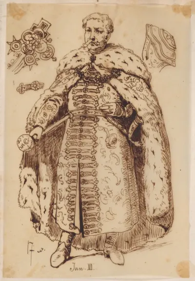 Treasury. Jan III Sobieski, standing, full-length
