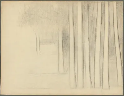 Tree Trunks (study for La Grande Jatte)