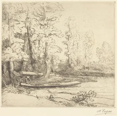 Trees at Water's Edge (Les arbres au bord de l'eau)
