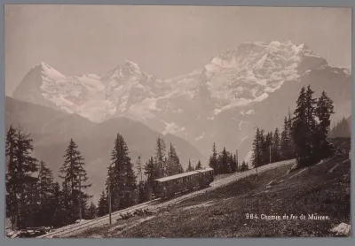 Treinspoor nabij Mürren