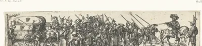 Trek met soldaten en vluchtelingen