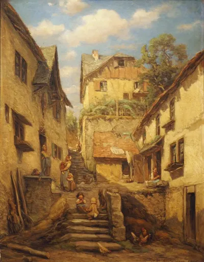 Treppenaufgang an der Eichengasse in Kronberg