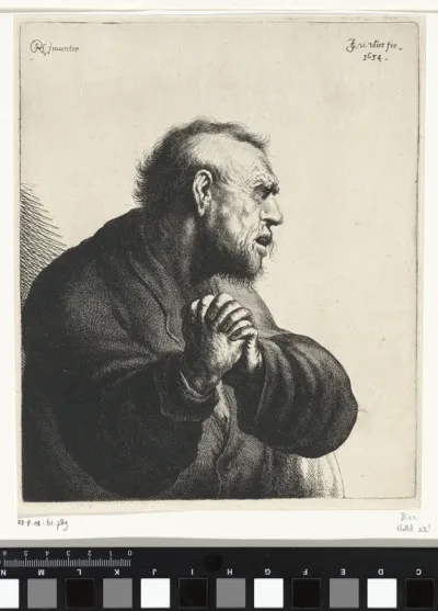 Treurende man