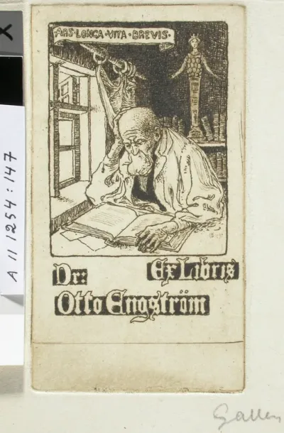 Tri Otto Engströmin exlibris II