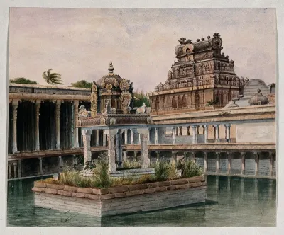 Trichy: the Jambukeswarar temple dedicated to Lord Shiva
