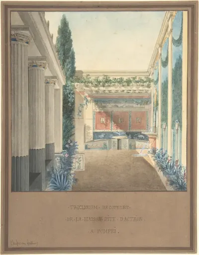Triclinium, Excavated in the House of Actaeon, Pompeii