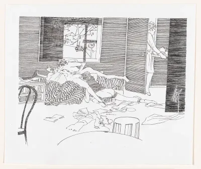 Trio in slaapkamer