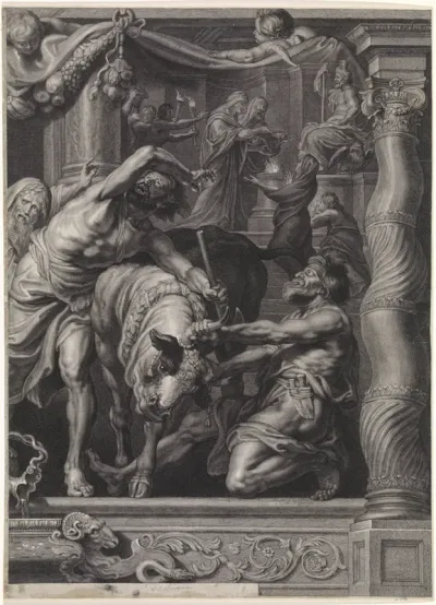 Triomf van de eucharistie over de afgoderij, rechter blad