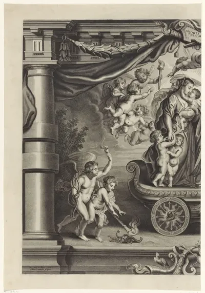 Triomf van de Goddelijke Liefde (linker plaat)