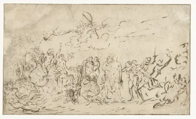 Triomf van een godin, in aanwezigheid van andere goden