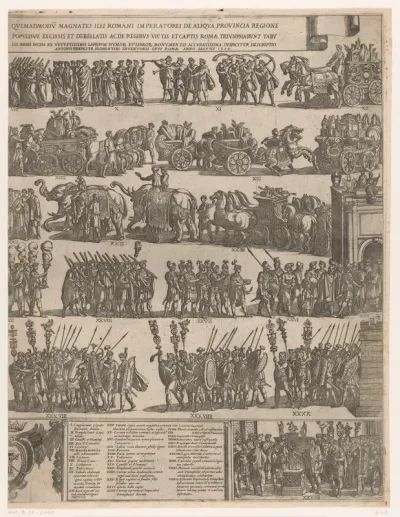 Triomf van een Romeins keizer (rechter deel)