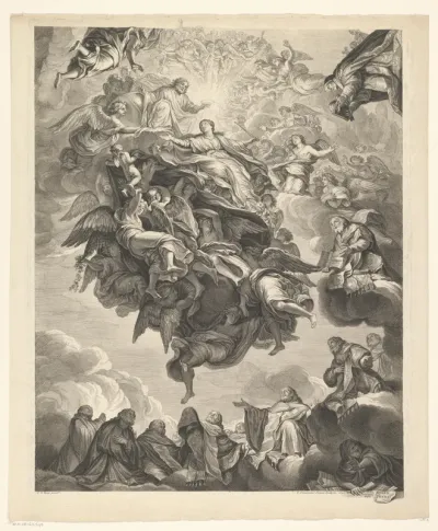 Triomf van Maria over ketterij (bovenste deel)