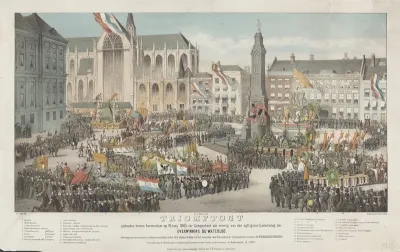 Triomftogt gehouden binnen Amsterdam op 19 Junij 1865 ter Gelegenheid der viering van den vijftigsten Gedenkdag der Overwinning bij Waterloo
