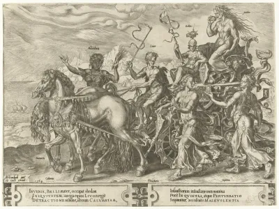 Triomfwagen met Afgunst (Invidia)