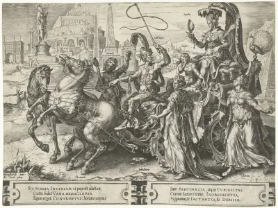 Triomfwagen met Hoogmoed (Superbia)