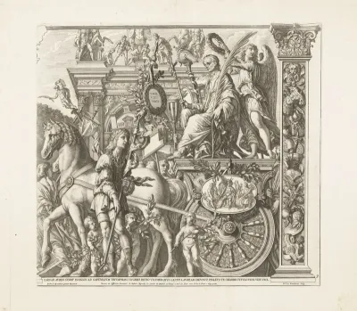 Triomfwagen met Julius Caesar