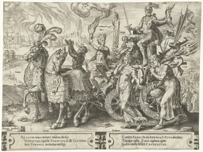 Triomfwagen met Oorlog (Bellum)