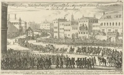 Triomphante Inhalingh van sijn Koninklijke Majesteijdt binnen London over de Victori in Yerlandt Bevochten