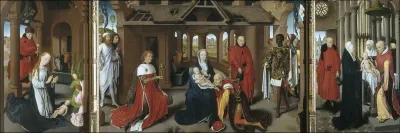 Triptych of Adoration of the Magi (detail)