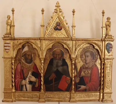 Triptych of books