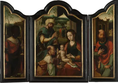 Triptych of the Adoration of the Magi (detail)