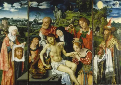 Triptych with the Lamentation of Christ