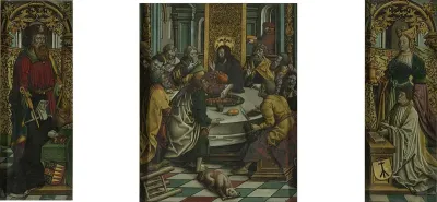 Triptych with the Last Supper and Donors