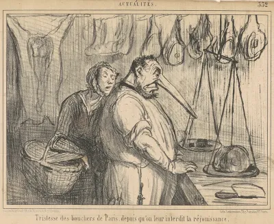 Tristesse des bouchers de Paris ...