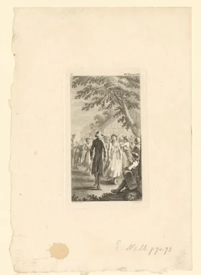 Tristram Shandy danst met een boerenmeisje