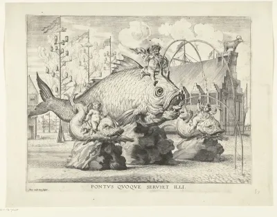 Triton in balaenâ Ferdinando occurrit; in Delphinis Ariones
