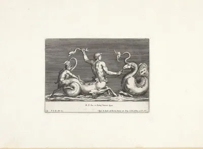 Triton in gevecht met een zeemonster