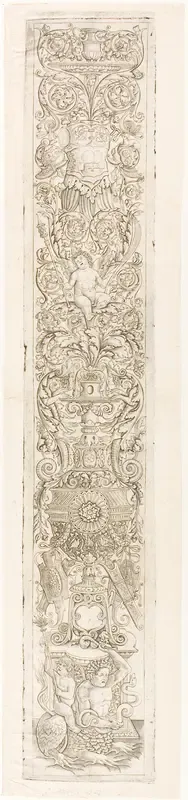 Triton Ridden by a Child, plate one of Twelve Ornament Panels