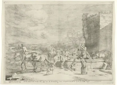 Tritonfontein bij de poort van San Paoli te Rome