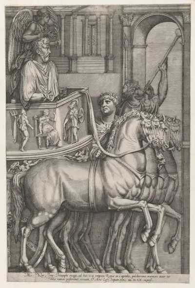 Triumph of Marcus Aurelius, from "Speculum Romanae Magnificentiae"